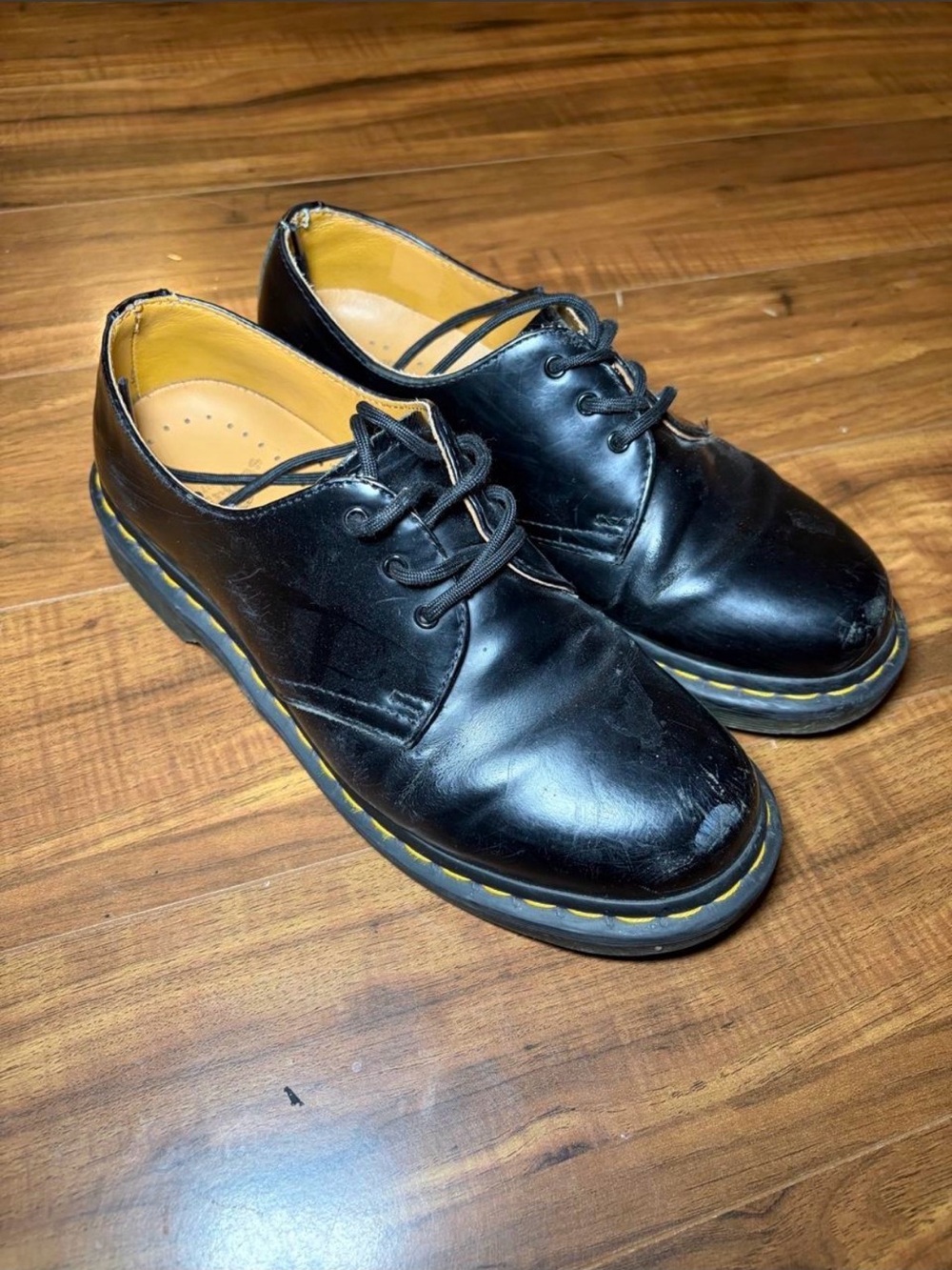 Black Doc Martens Oxford Shoes